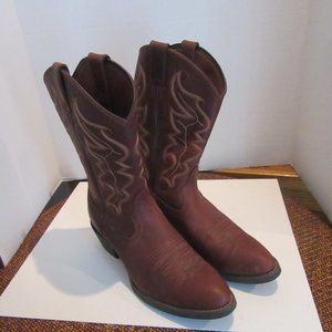 COPY - Justin Stampede Collection Brown Leather Men's Style 2565 Cowboy Boots S…